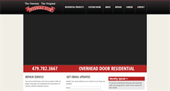 Desktop Screenshot of fortsmithoverheaddoor.com